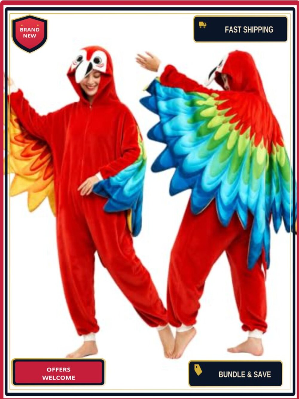 Adult Onesie Costume Plush One-Piece Pajama Cosplay Halloween Christmas